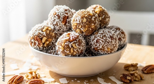 No Bake Keto Energy Balls with Coconut
