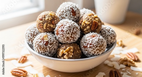No Bake Keto Energy Balls with Coconut