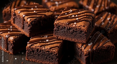 Fudgy Keto Brownies with Dark Chocolate Drizzle