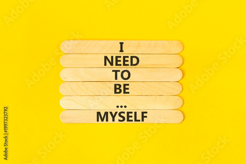 Foto I need to be myself symbol