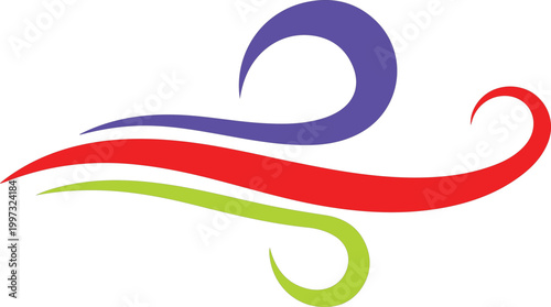 Blue red and yellow ribbon swirls forming infinity symbol blue ribbon red ribbon desi