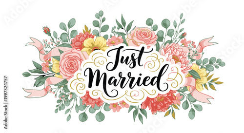 Just Married Wedding Sign Decoration 11.