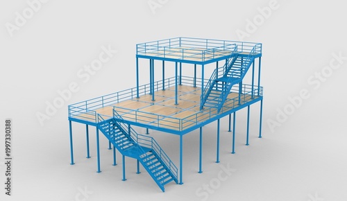 Konstfotografi mezzanine floor system