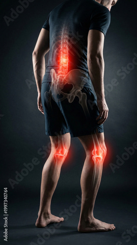 Lower Body Pain Medical Concept