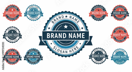 Collection of Brand Name Logos and Emblems for Business Identity.