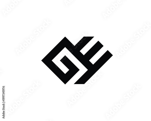 GE Logo Design. GE