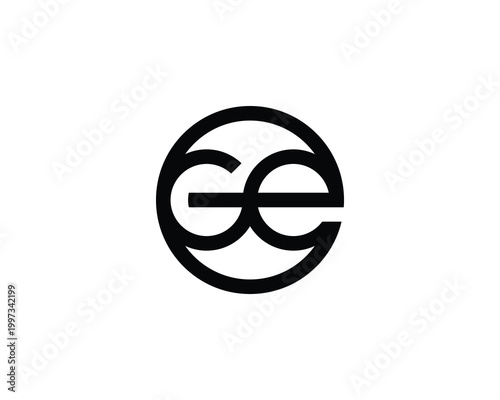 GE Logo Design. GE