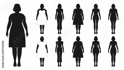 silhouettes of women