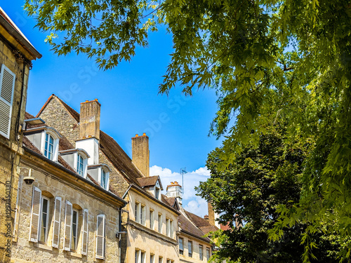 Antique building view in Dole, France