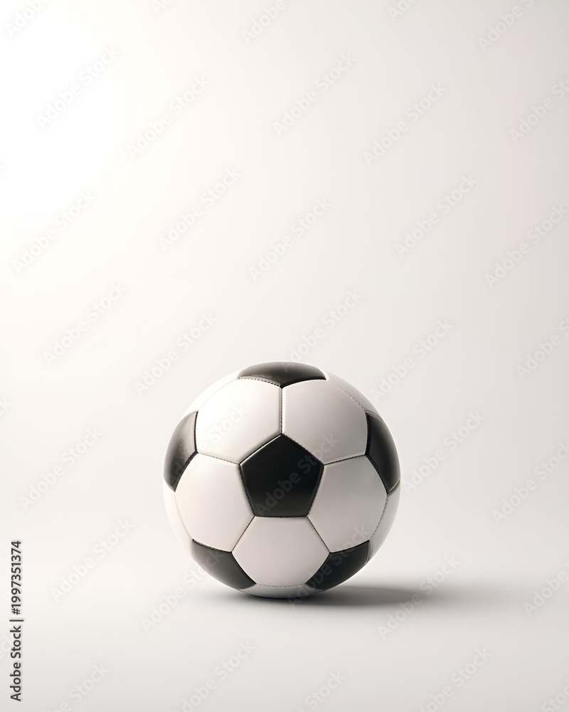Fototapeta premium soccer ball isolated on white