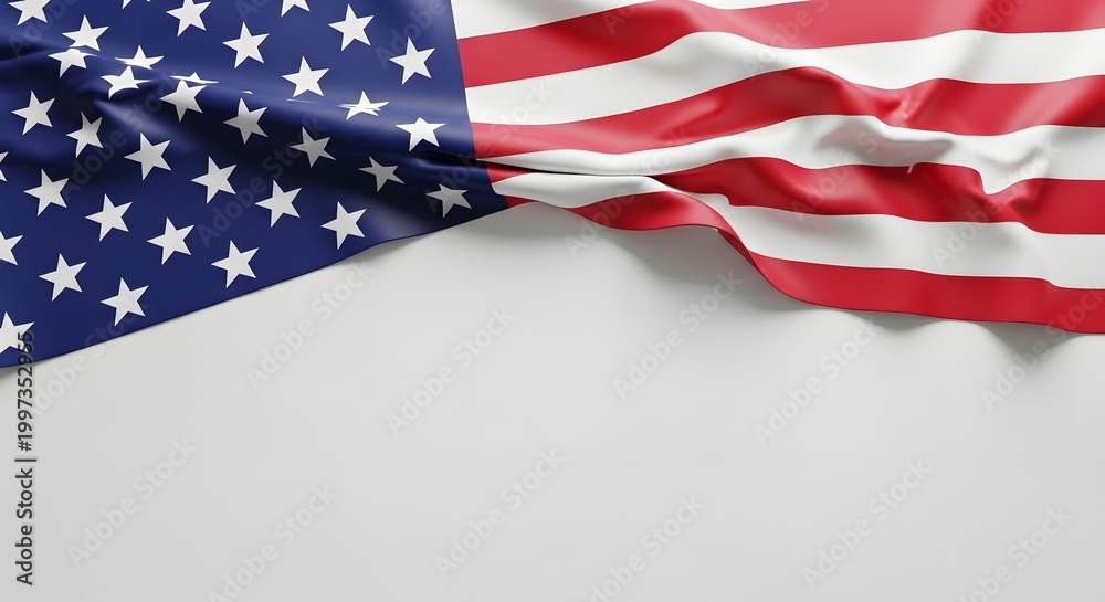 Obraz premium Honoring heroes a patriotic memorial day image of the american flag waving with respect and remembrance