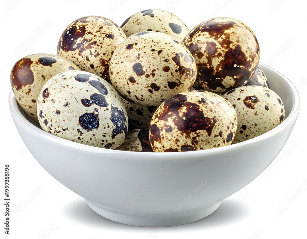 Obraz premium Quail eggs in bowl (1)