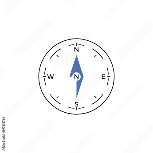 Compass Navigation Tool Direction Indicator 1.