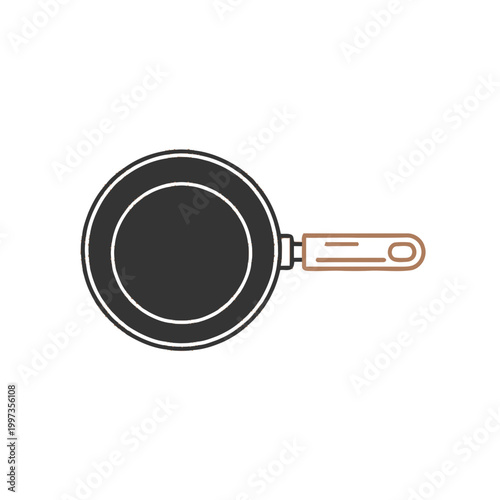 Frying pan kitchen cooking utensil.