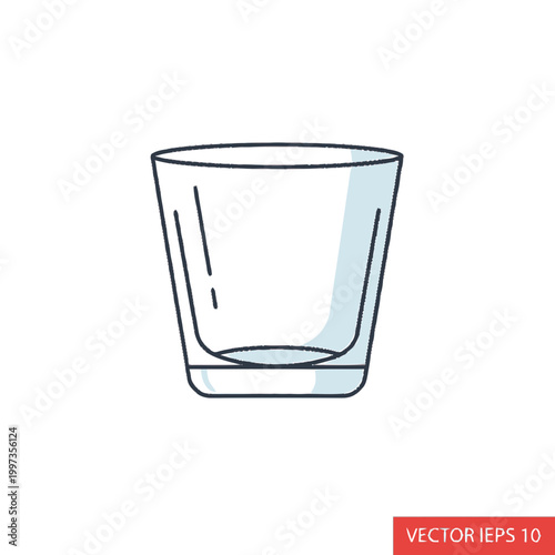 Glass Tumbler Drinking Vessel Container.