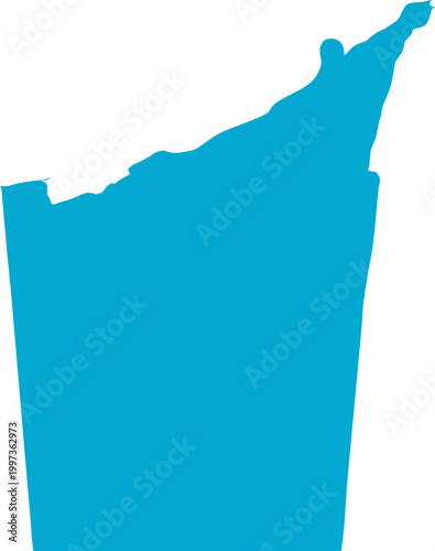 Ocean Splash Silhouette: A dynamic splash of ocean water bursts upwards, frozen in time against a clean backdrop, creating a striking visual.