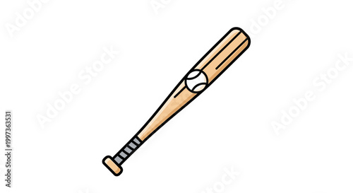 Baseball Equipment, Bat and Ball for Sports and Recreation