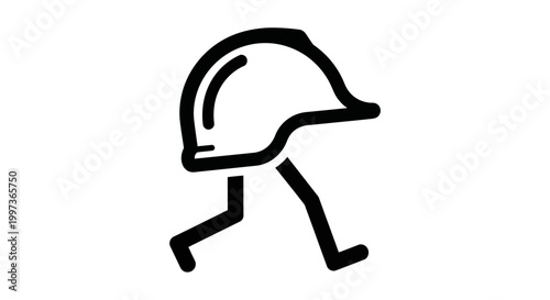 Black and white icon of a jellyfish with a rounded bell and trailing tentacles.