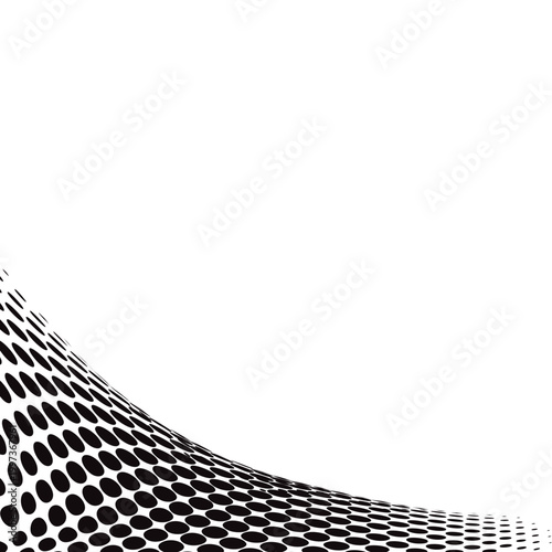Abstract Halftone Dot Corner