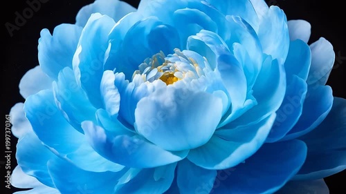 Blue flower with layered petals