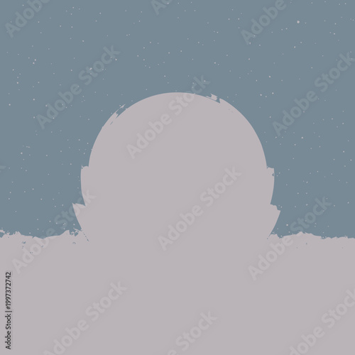 Silhouette of a mans head.