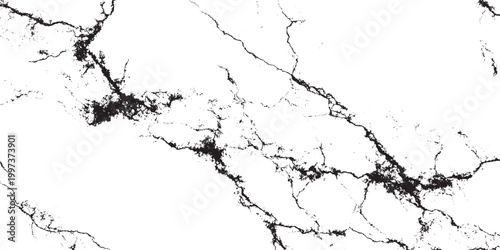 Abstract background of grunge white, black damaged rusty crack and scratch wall texture design. Vector grunge cracked texture  