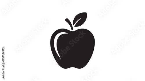 vector illustration of an apple