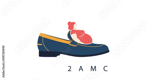 Stylish Blue Loafer Shoe with Elegant Design and Comfortable Fit.
