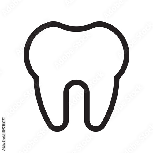 Tooth icon. Dental care concept.