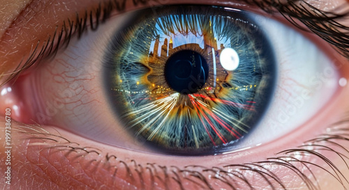 eye of the woman