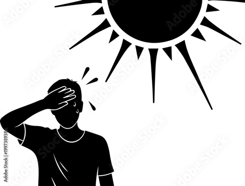 Summer problem silhouette.