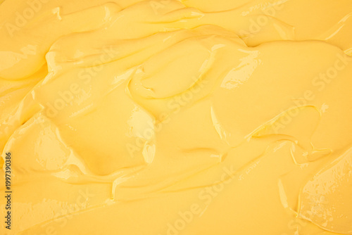 Foto the texture of the pastry cream is yellow