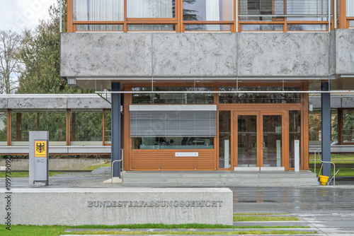 Bundesverfassungsgericht, Schloßbezirk, Karlsruhe, Baden-Württemberg, Deutschland