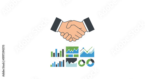 Business Agreement and Financial Growth Illustration