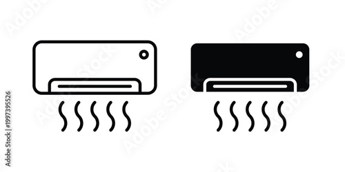 Air conditioner icon - vector illustration eps10