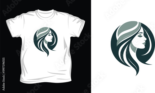 Happy thanksgiving t-shirt and logo with fall leaves