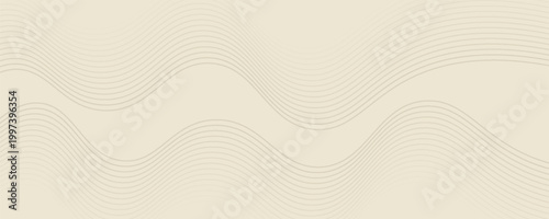 Latar belakang abstrak dengan garis dan gelombang. Ukuran spanduk web. Elemen untuk desain. Latar belakang vektor brosur, buklet, selebaran, poster. Gradien coklat dan krem. Kopi, kafe eps10