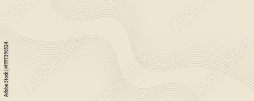 Latar belakang abstrak dengan garis dan gelombang. Ukuran spanduk web. Elemen untuk desain. Latar belakang vektor brosur, buklet, selebaran, poster. Gradien coklat dan krem. Kopi, kafe eps10