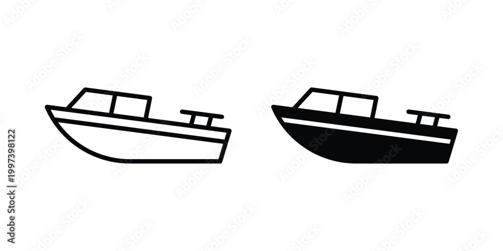 Naklejka premium Boat icon - vector illustration eps10