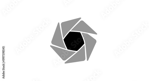 Camera Aperture Diaphragm - Abstract Geometric Shape