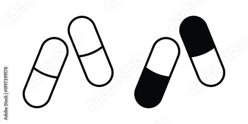 Capsule icon - vector illustration eps10