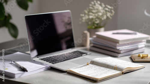 Represents organized digital learning and productivity.