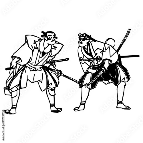 Japan Culture Line Art