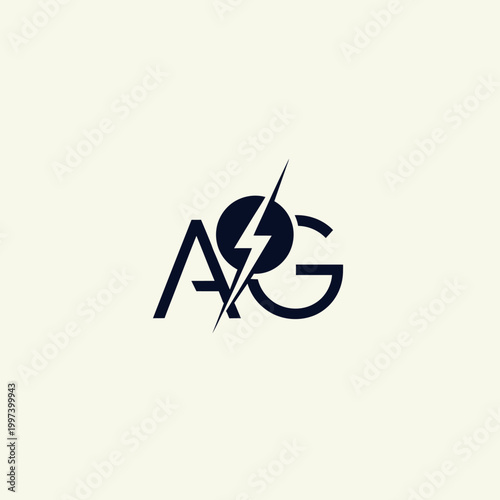 A stylized logo featuring the letters A and G.