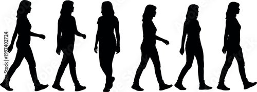 Evolution of woman silhouette a visual representation of changing body shapes over time