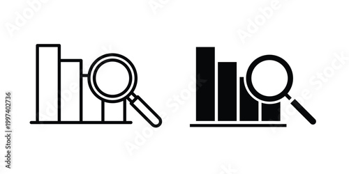 Data analysis icon - vector illustration eps10
