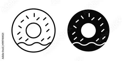 Doughnut icon - vector illustration eps10
