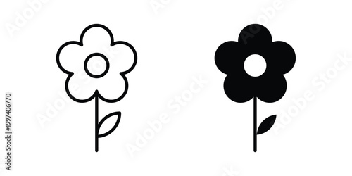 Flower icon - vector illustration eps10