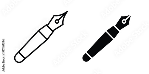 Fountain pen icon - vector illustration eps10