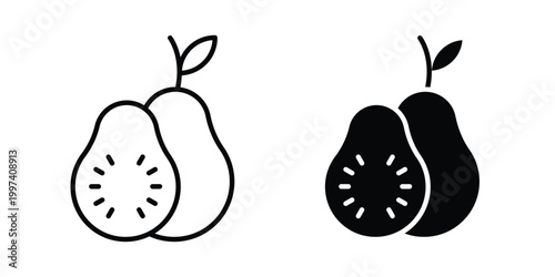 Guava icon - vector illustration eps10